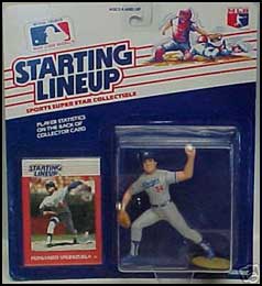 1988 Baseball Fernando Valenzuela Starting Lineup Picture