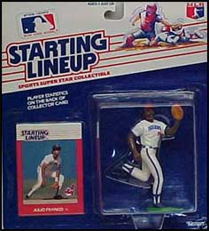 1988 Baseball Julio Franco Starting Lineup Picture