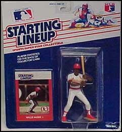 1988 Baseball Willie McGee Starting Lineup Picture