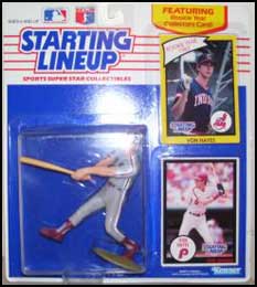1990 Baseball Von Hayes Starting Lineup Picture