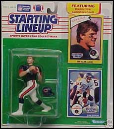 1990 Football Jim Harbaugh Starting Lineup Picture