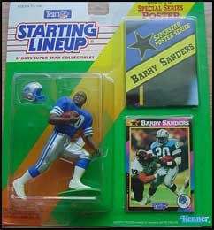 1992 Football Barry Sanders Starting Lineup Picture