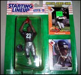 1993 Football Deion Sanders Starting Lineup Picture