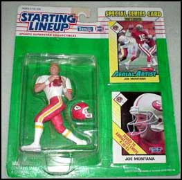 1993 Football Joe Montana Starting Lineup Picture
