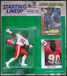 1993 Football Neil Smith Starting Lineup Picture