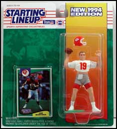 1994 Football Joe Montana Starting Lineup Picture