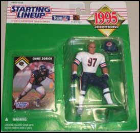 1995 Football Chris Zorich Starting Lineup Picture