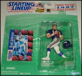 1997 Football Brad Johnson Starting Lineup Picture