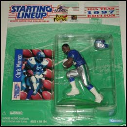 1997 Football Chris Warren Starting Lineup Picture