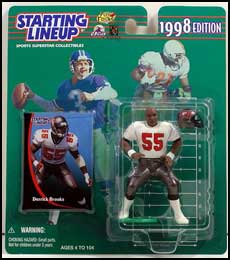 1998 Football Derrick Brooks Starting Lineup Picture