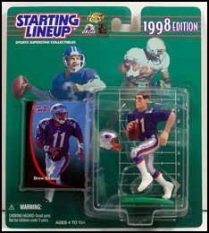 1998 Football Drew Bledsoe Starting Lineup Picture