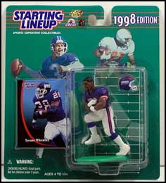 1998 Football Tyrone Wheatley Starting Lineup Picture