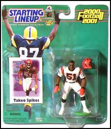 2000 Football Takeo Spikes Starting Lineup Picture